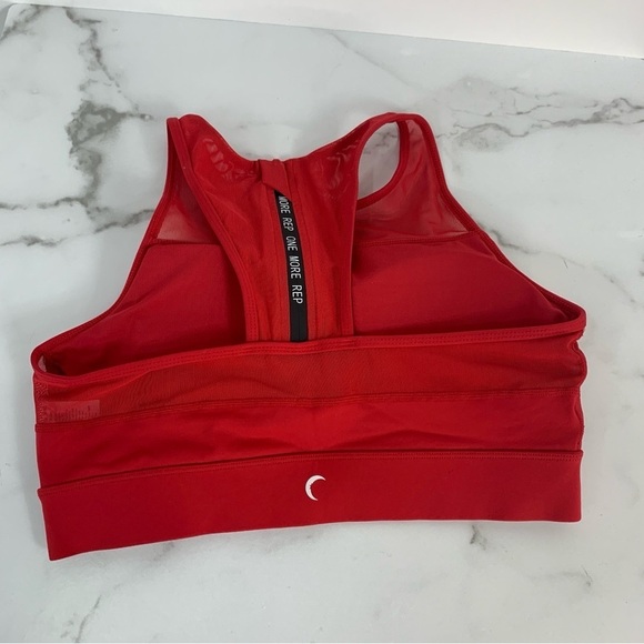 ZIYA ALL STAR High Impact Active Red Mesh Zip BRA Large L - Picture 8 of 11